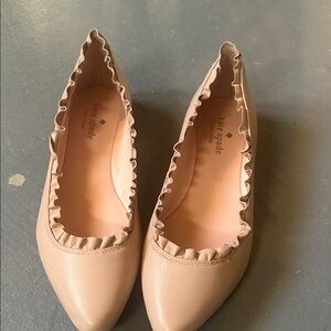 Kate Spade Women's Pink Ruffle Flats